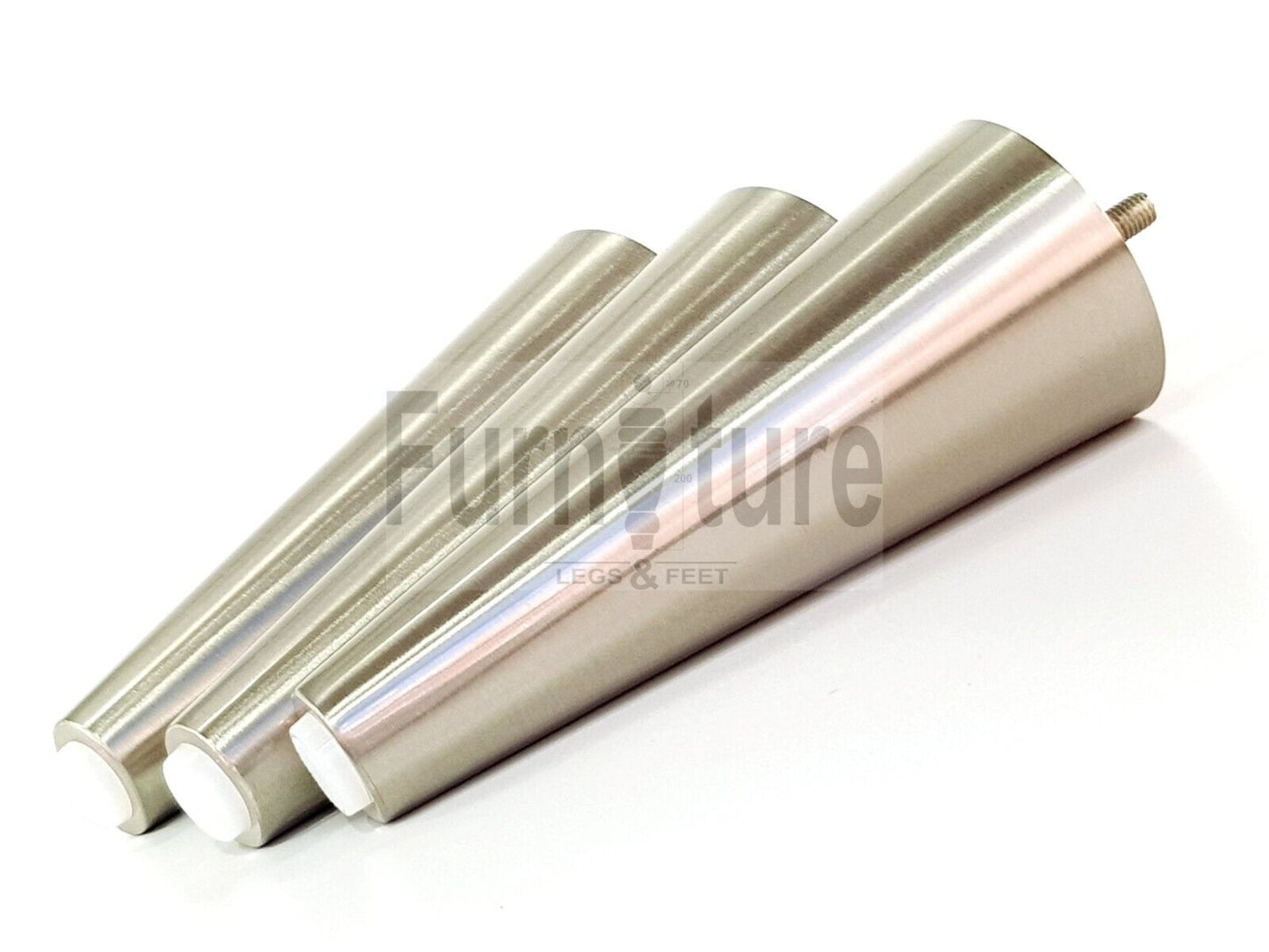 4x Metal Furniture Settee Legs Cabinet Sofa Feet 180mm High Chair Beds M8