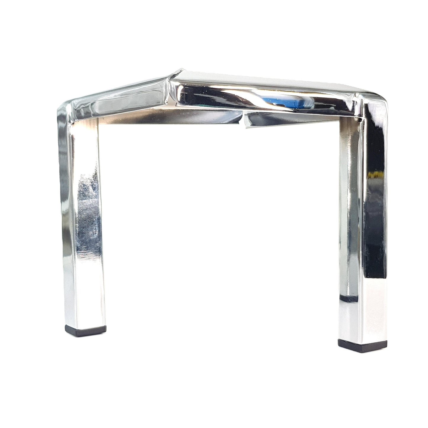 4 Metal Legs Chrome Corner Feet 180mm High Easily Fix With Screws