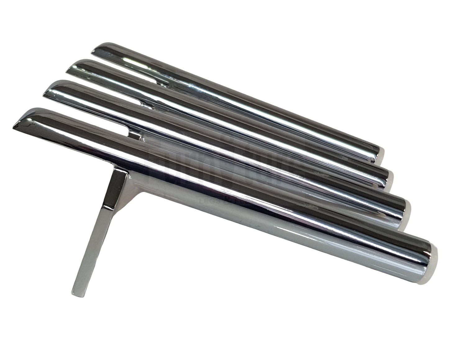 4 Chrome Furniture Settee Legs Cabinet Sofa Metal Feet 170mm High Chair Beds