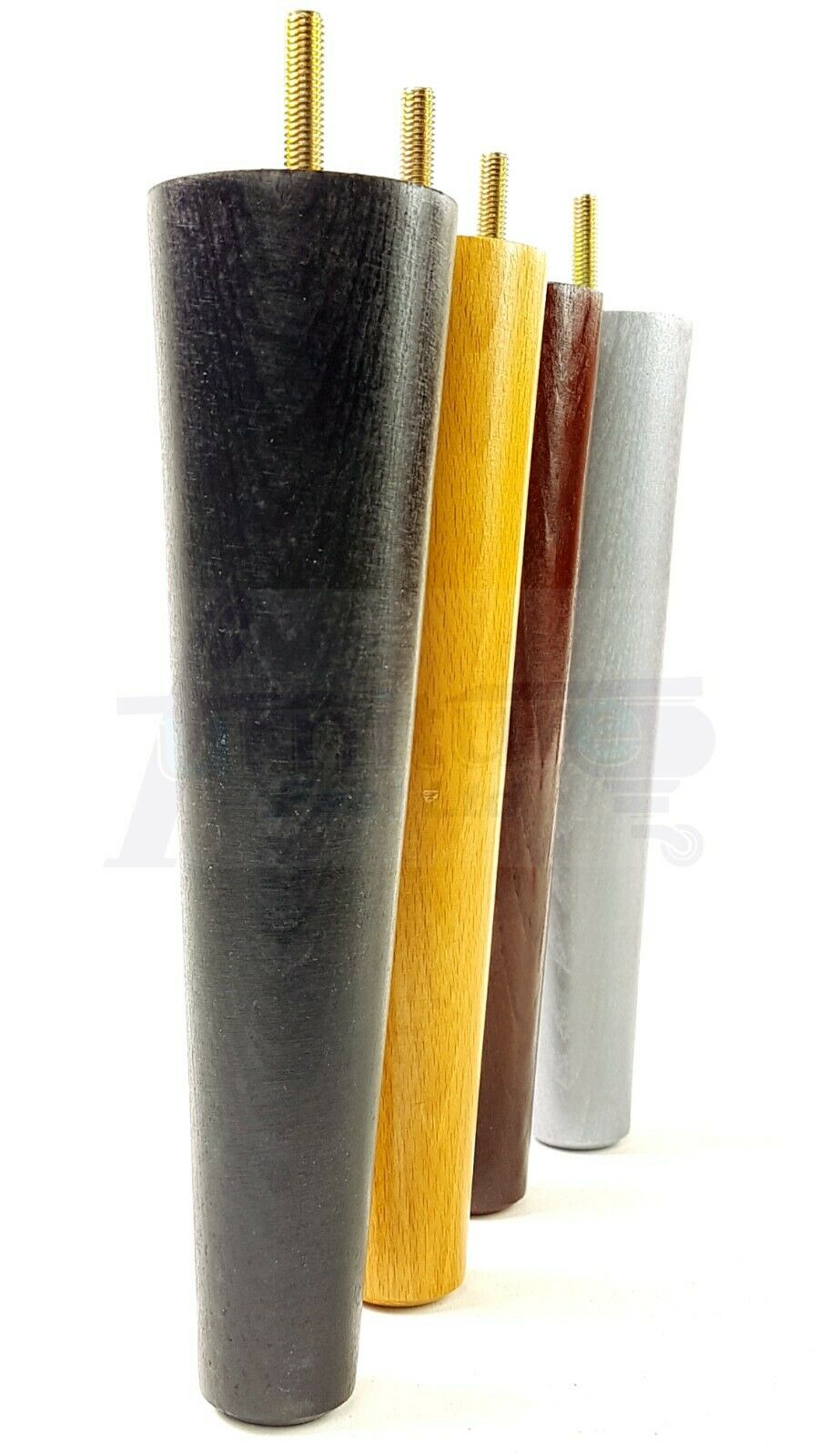 4 Retro Wood Replacement Furniture Chair Legs M8 Footstool Settee Sofa Feet 180mm High