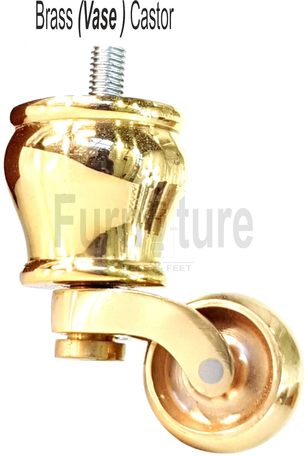 4x Silver Wooden Furniture Sofa Legs M8 With Castors Replacement Chair Settee Feet 115mm - 125mm High