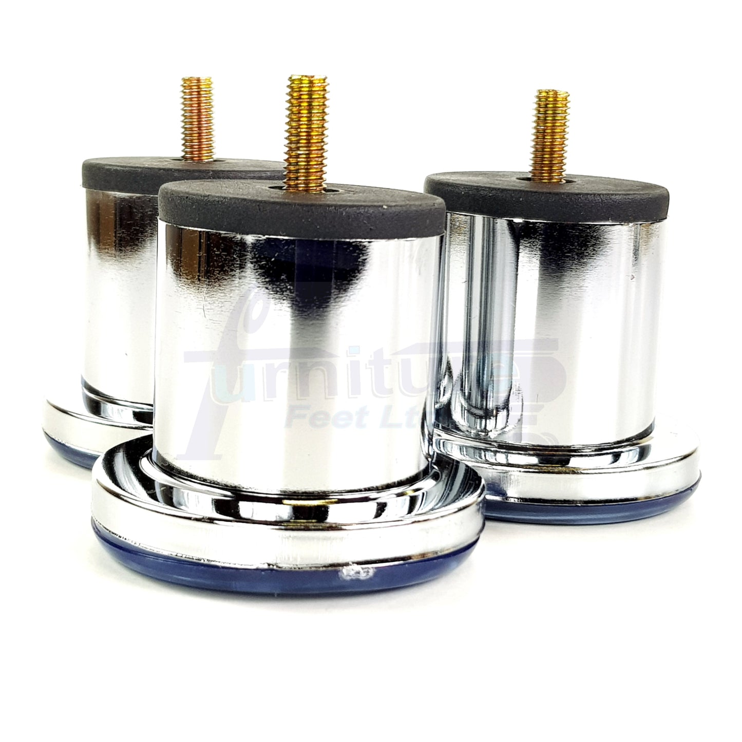 Metal Furniture Feet Chrome Replacement Metal Legs M8 Set of 4