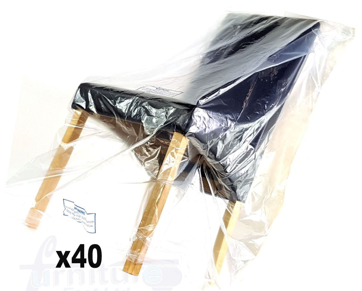 Sofa Furniture Dining Office Chair Footstool Dust Sheet Storage Bag Moving Removal Cover Strong Heavy Duty Plastic