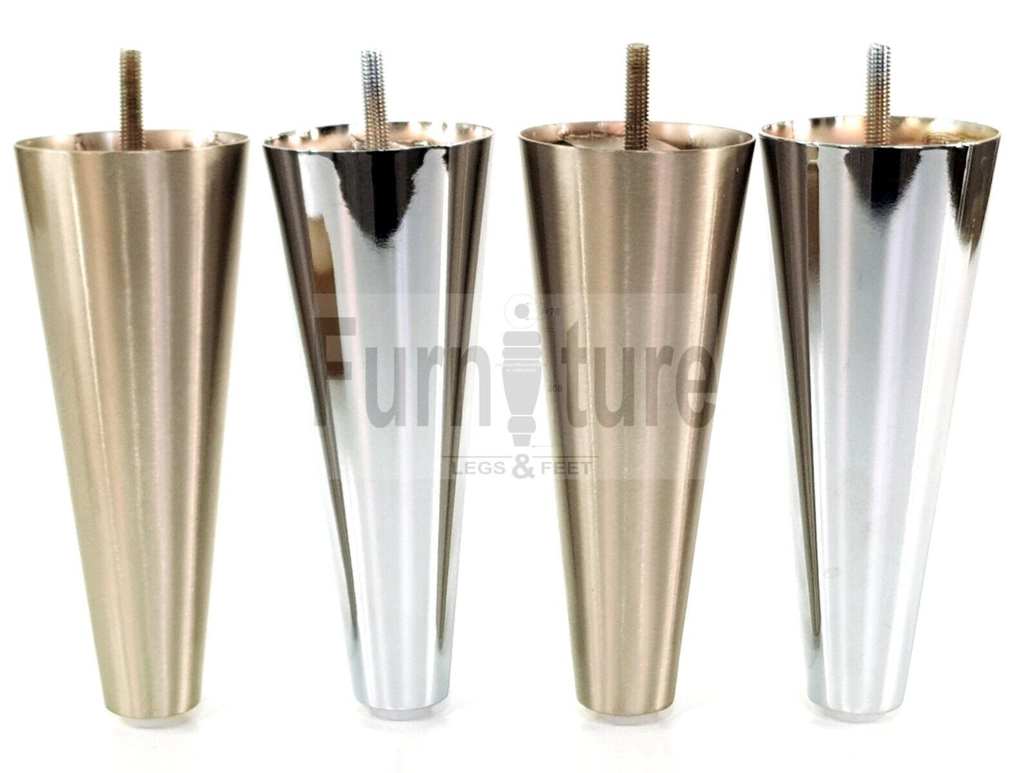 4x Metal Furniture Settee Legs Cabinet Sofa Feet 180mm High Chair Beds M8