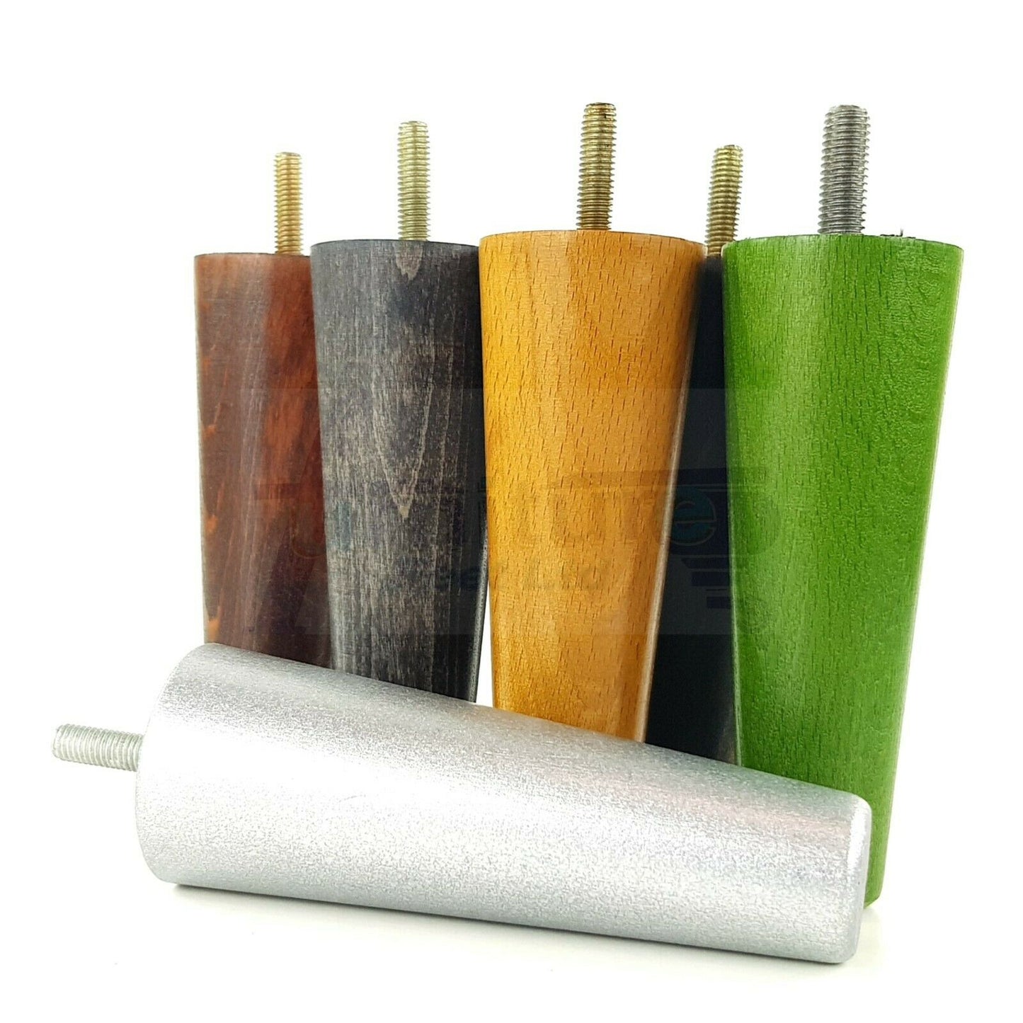 4 Solid Retro Wood Replacement Turned Furniture Chair Legs M8 Settee Sofa Feet 125mm High