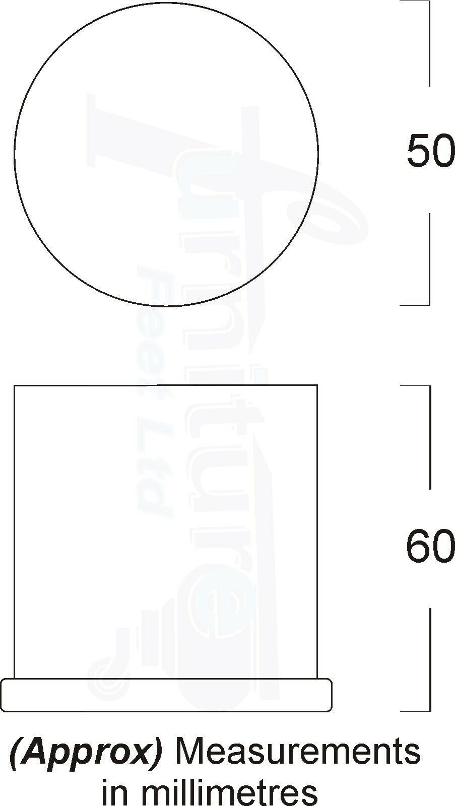 Metal Furniture Feet Chrome Replacement Metal Legs M8 Set of 4