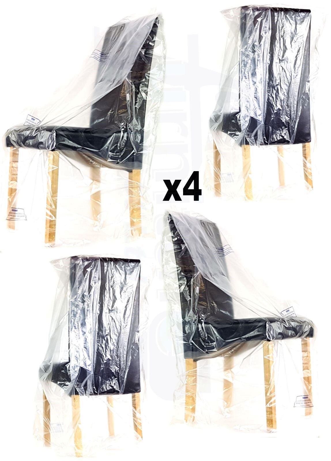 Sofa Furniture Dining Office Chair Footstool Dust Sheet Storage Bag Moving Removal Cover Strong Heavy Duty Plastic