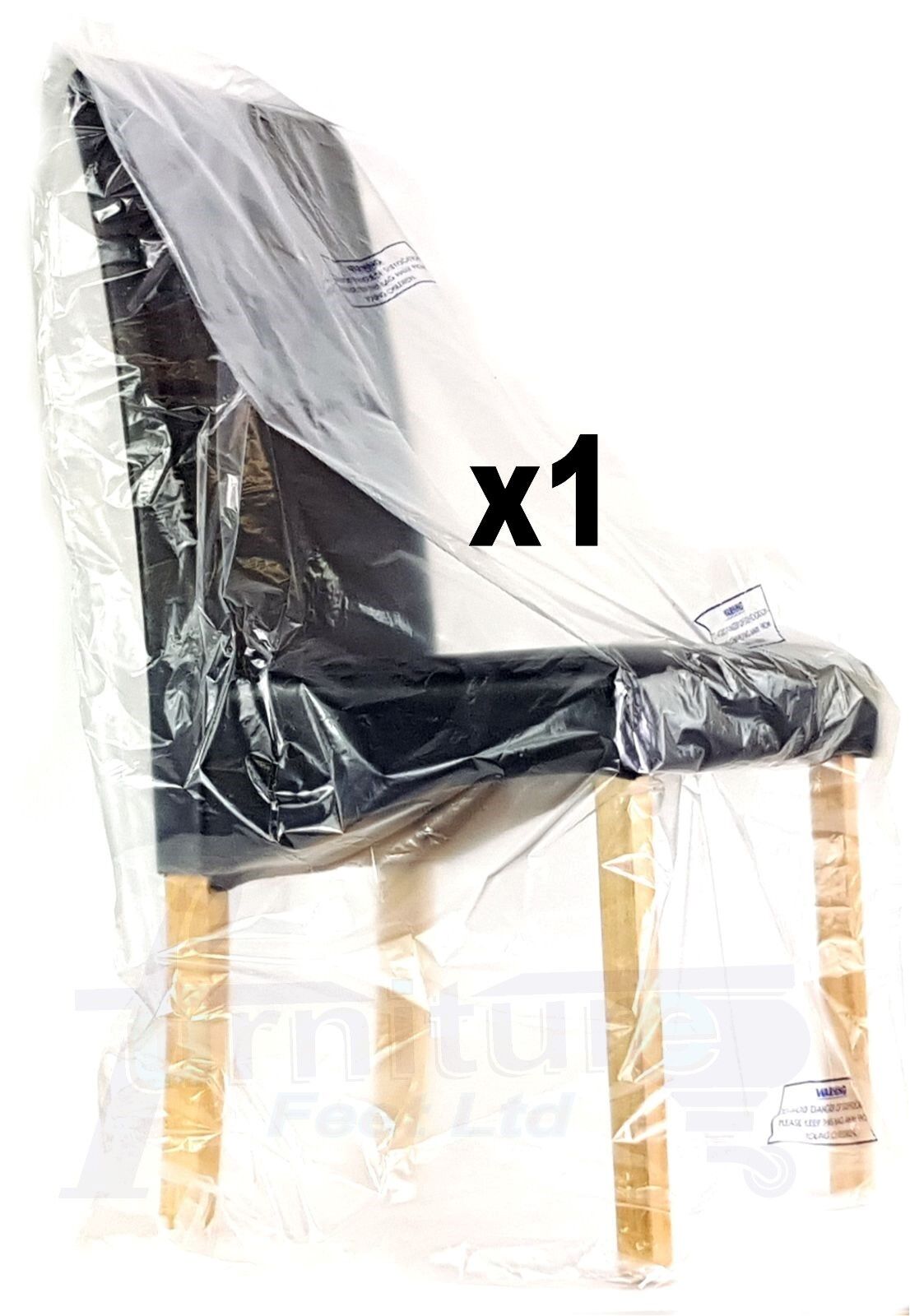 Sofa Furniture Dining Office Chair Footstool Dust Sheet Storage Bag Moving Removal Cover Strong Heavy Duty Plastic