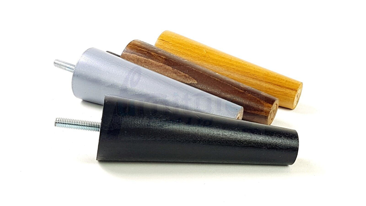 4 Solid Wood Replacement Furniture Chair Legs M8 Settee Sofa Feet 135mm High