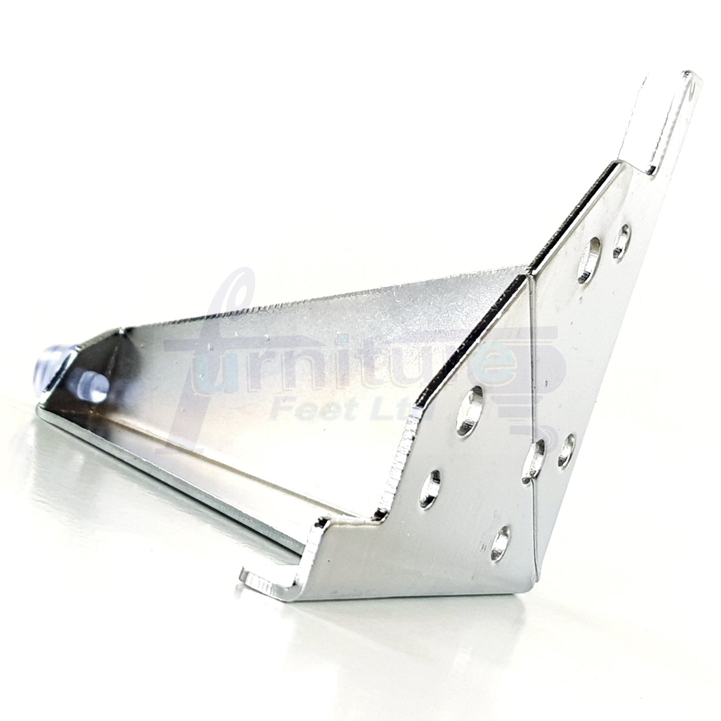 4 Chrome Metal Furniture Legs 100mm High Feet Sofa Chair Cabinets Beds Stools Fix With Screws