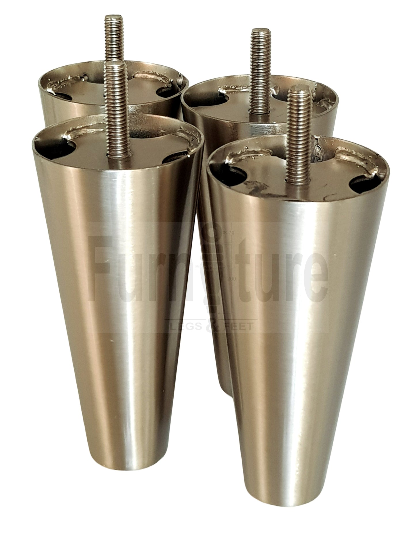 4x Metal Furniture Settee Legs Cabinet Sofa Feet 180mm High Chair Beds M8