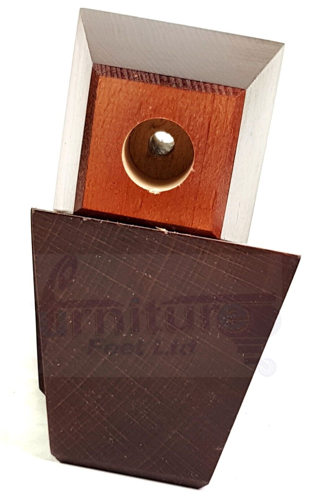 4x Solid Wood Square Block Furniture Feet Replacement Legs 100mm High