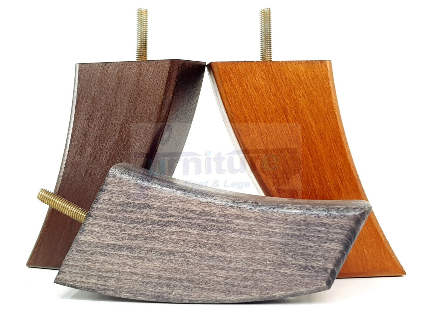 SET OF 4 WOODEN FURNITURE FEET 135mm HIGH REPLACEMENT SOFA LEGS 8mm Thread