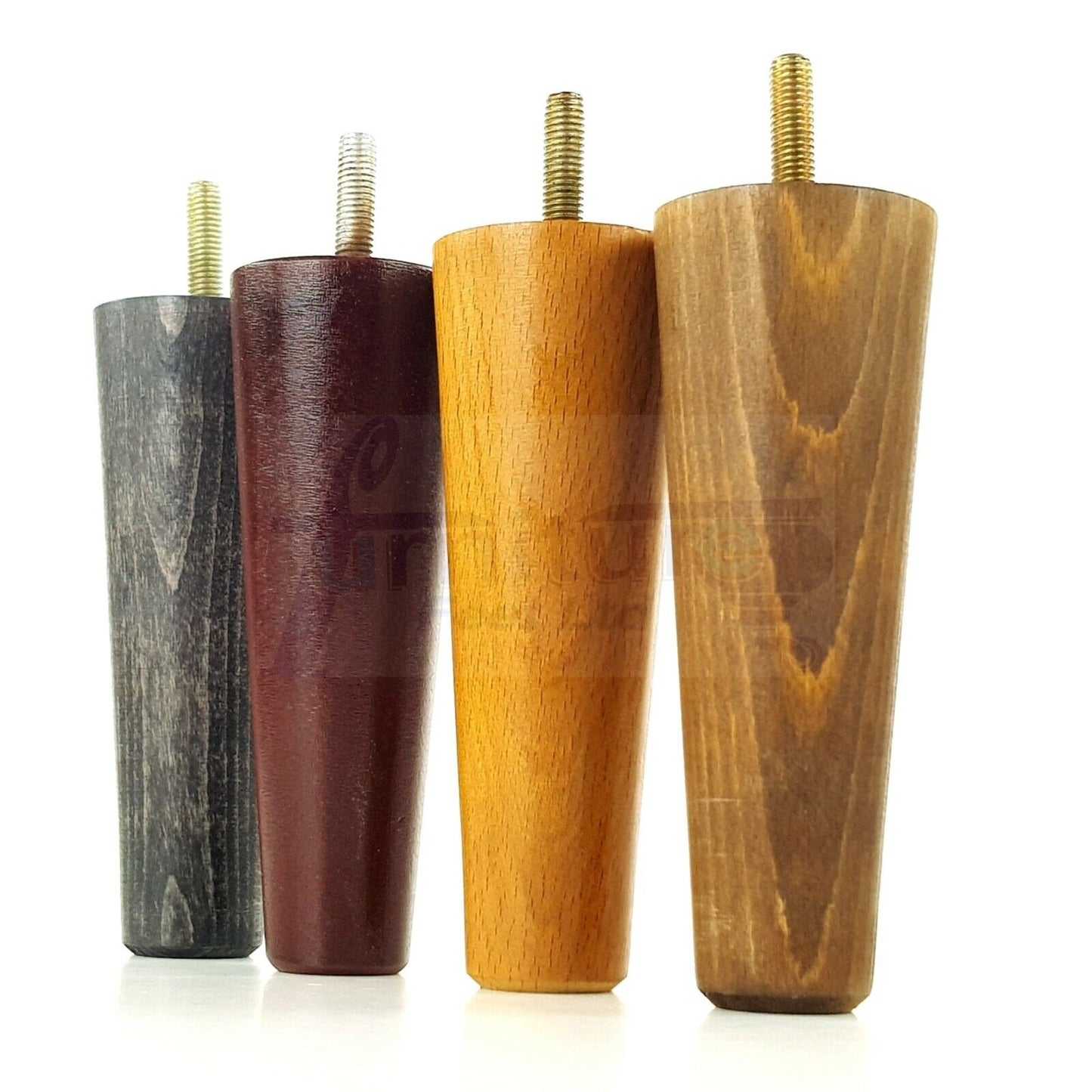 4 Solid Wood Replacement Furniture Chair Legs M8 Settee Sofa Feet 135mm High