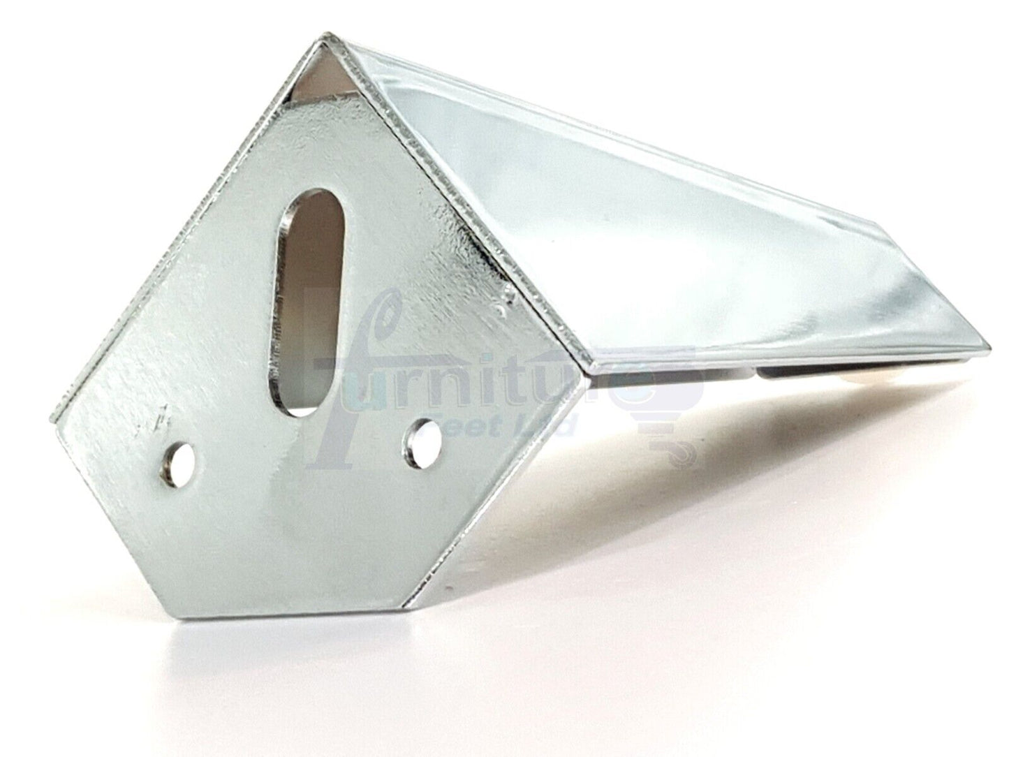 4 Silver Chrome Metal Legs 125mm High Replacement Feet Cabinet Sofa Chair Stool