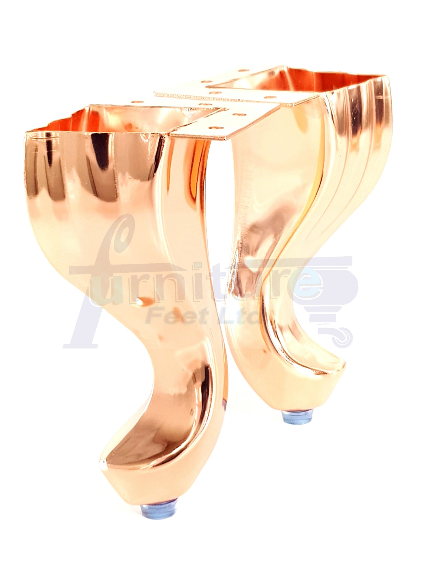 Metal Furniture Feet For Sofas Footstools Table Bed Drawers Chair Wardrobe Antique Brass Self Fix 140mm High Classic Queen Anne Style Metal Legs