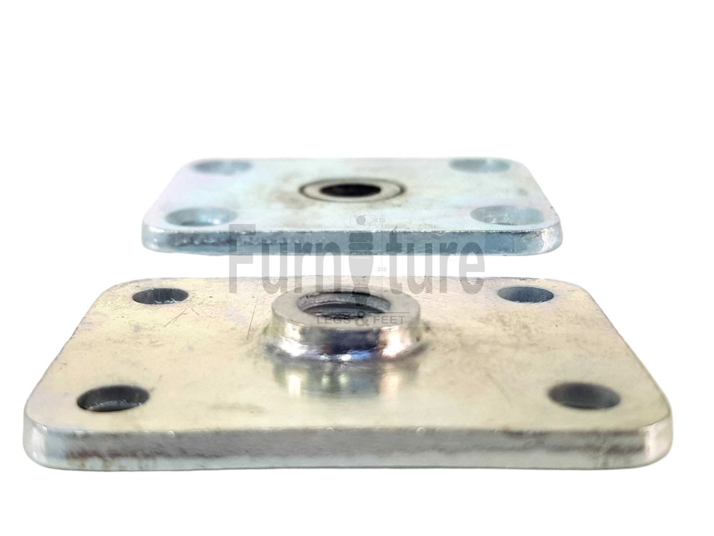 Furniture Fittings, Upholstery Fitting, Leg Fitting Nuts, Straight Fixing Plates x4