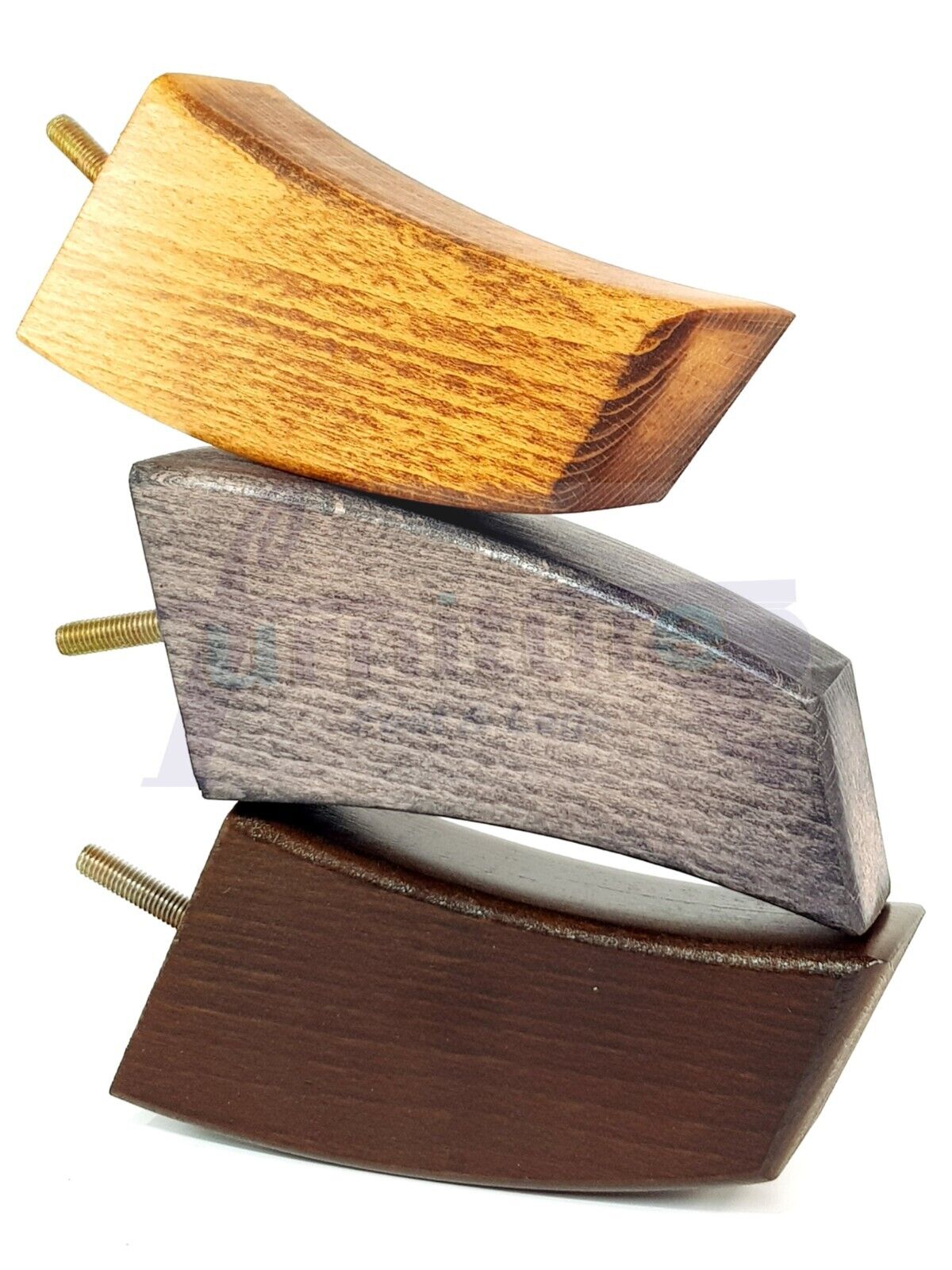 SET OF 4 WOODEN FURNITURE FEET 135mm HIGH REPLACEMENT SOFA LEGS 8mm Thread