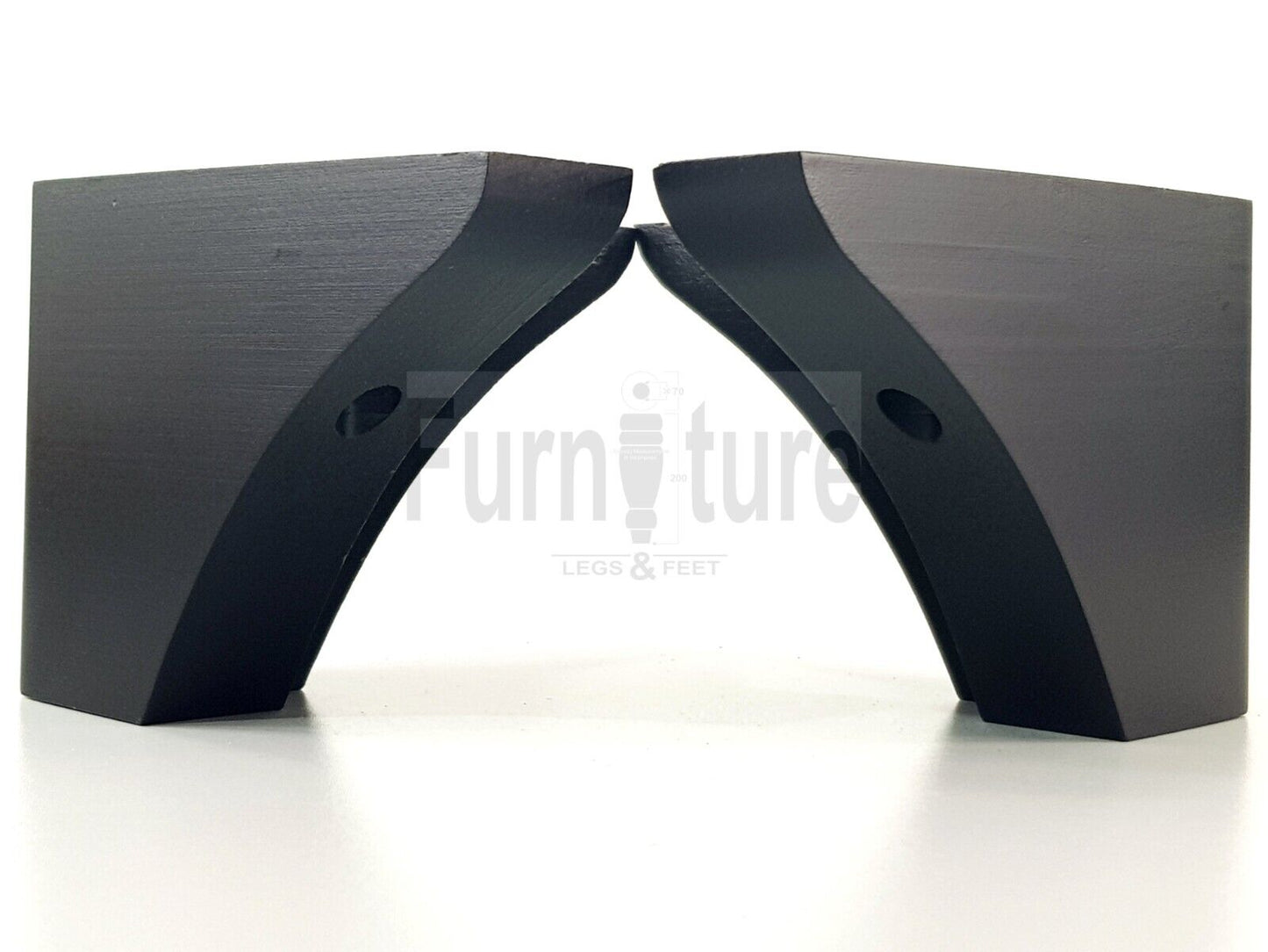 4x Wood Replacment Furniture Legs L Shape Feet Sofa Chairs Settee 110mm High M8