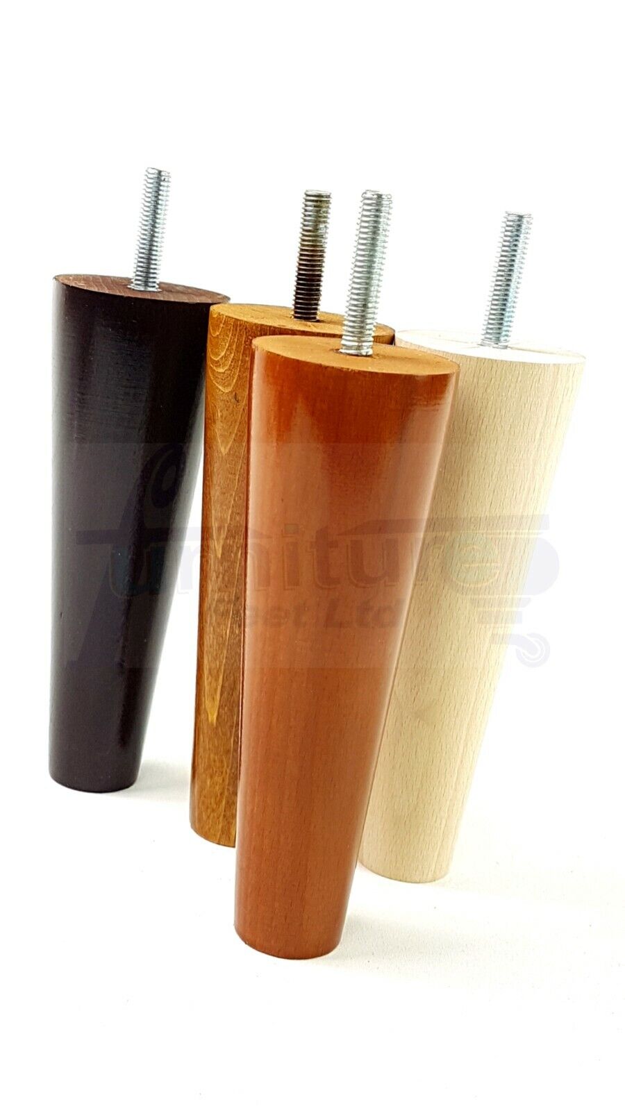 4 Solid Wood Replacement Furniture Chair Legs M8 Settee Sofa Feet 160mm High