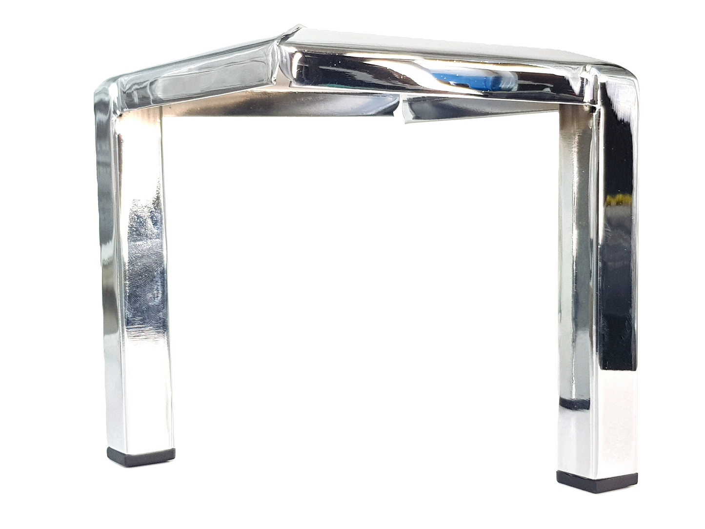 4 Metal Legs Chrome Corner Feet 180mm High Easily Fix With Screws