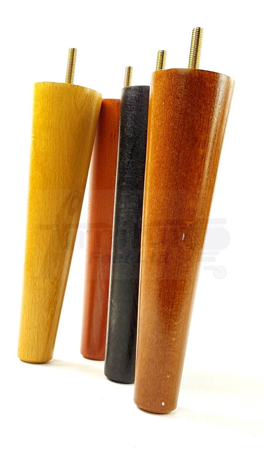4 Retro Wood Replacement Furniture Chair Legs M8 Footstool Settee Sofa Feet 180mm High