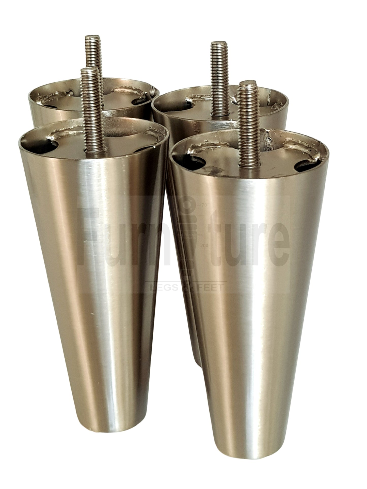 4x Metal Furniture Settee Legs Cabinet Sofa Feet 180mm High Chair Beds M8