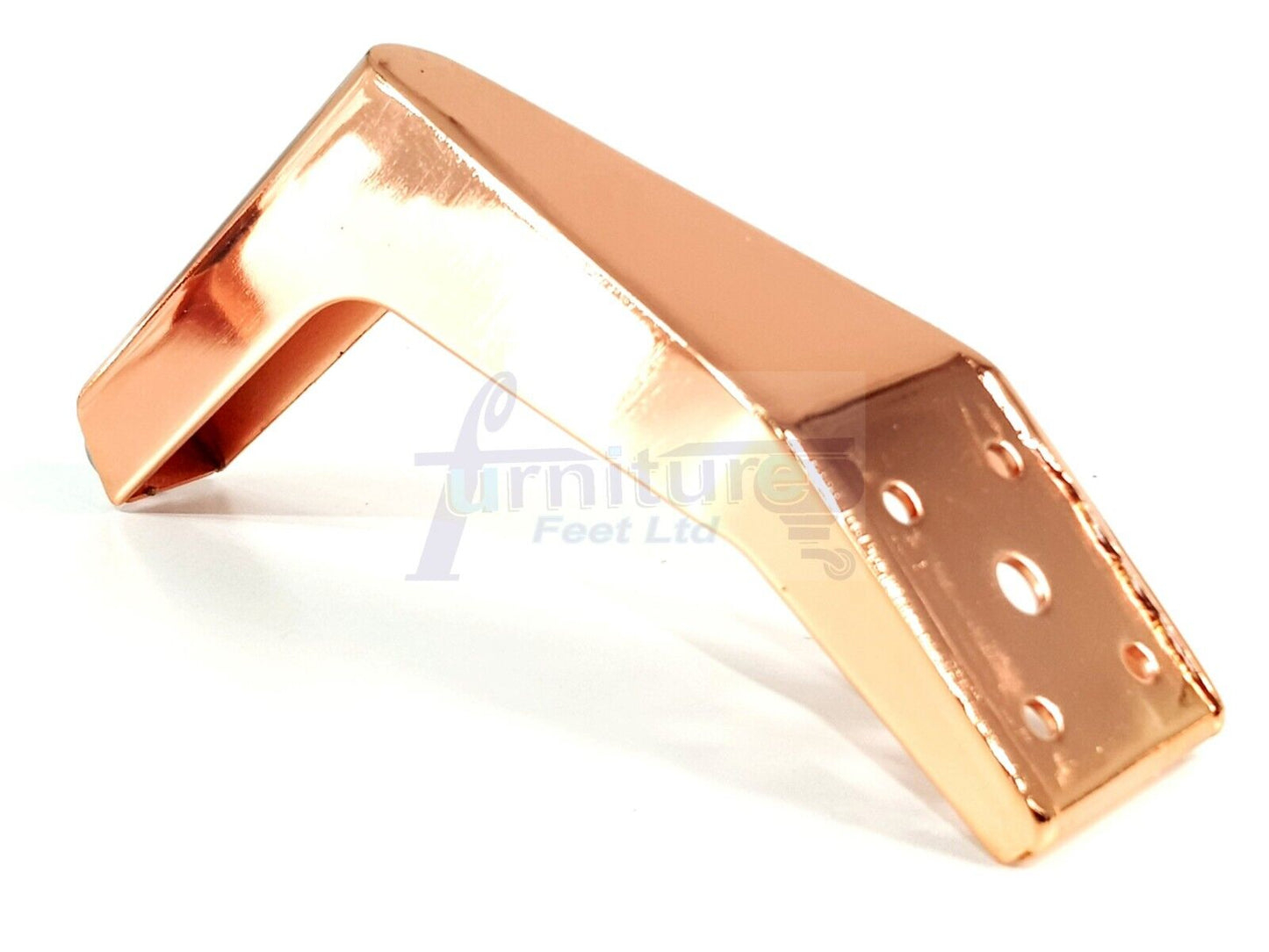 4 Rose Gold Furniture Feet Metal Copper Legs 160mm High Sofa Chair Beds Cabinets