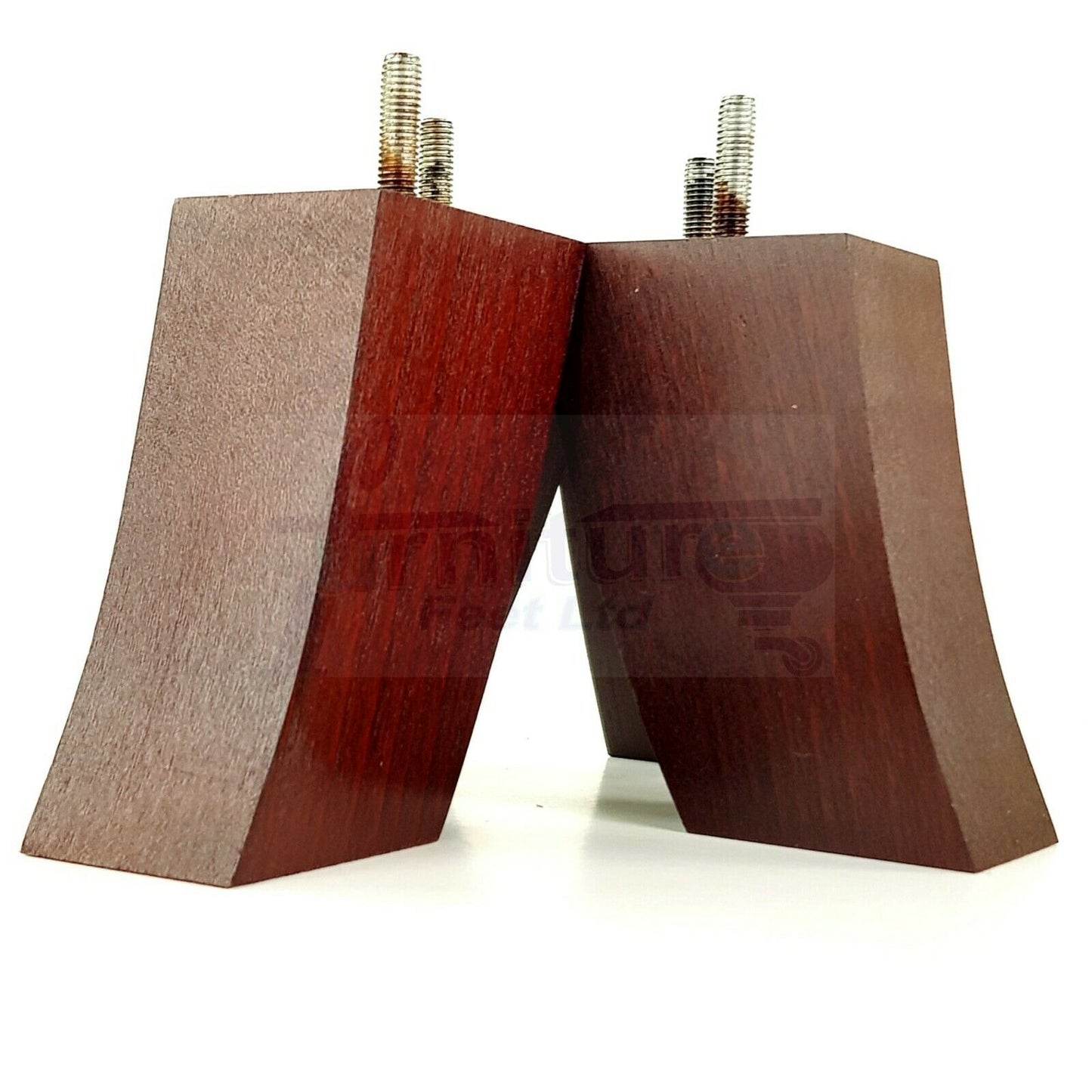 SET OF 4 WOODEN FURNITURE FEET 100mm HIGH REPLACEMENT SOFA LEGS 8mm Thread