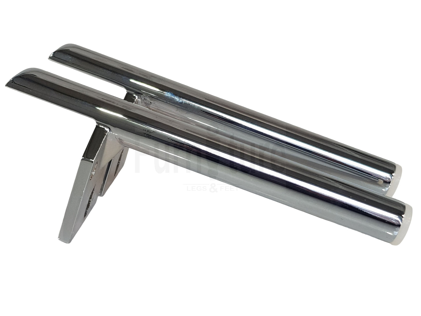4 Chrome Furniture Settee Legs Cabinet Sofa Metal Feet 170mm High Chair Beds