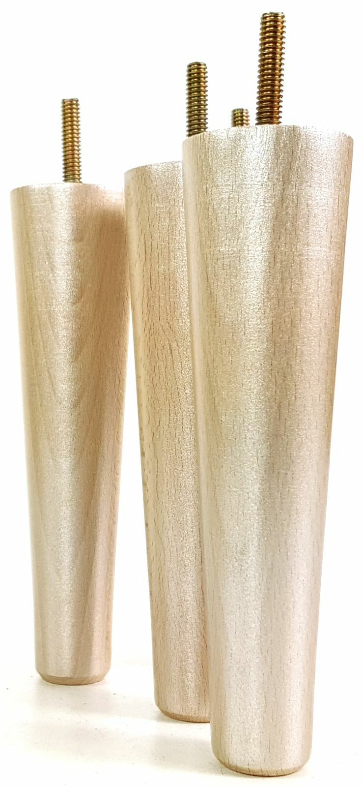 4 Solid Retro Wood Replacement Furniture Chair Legs M8 Settee Sofa Feet 230mm High