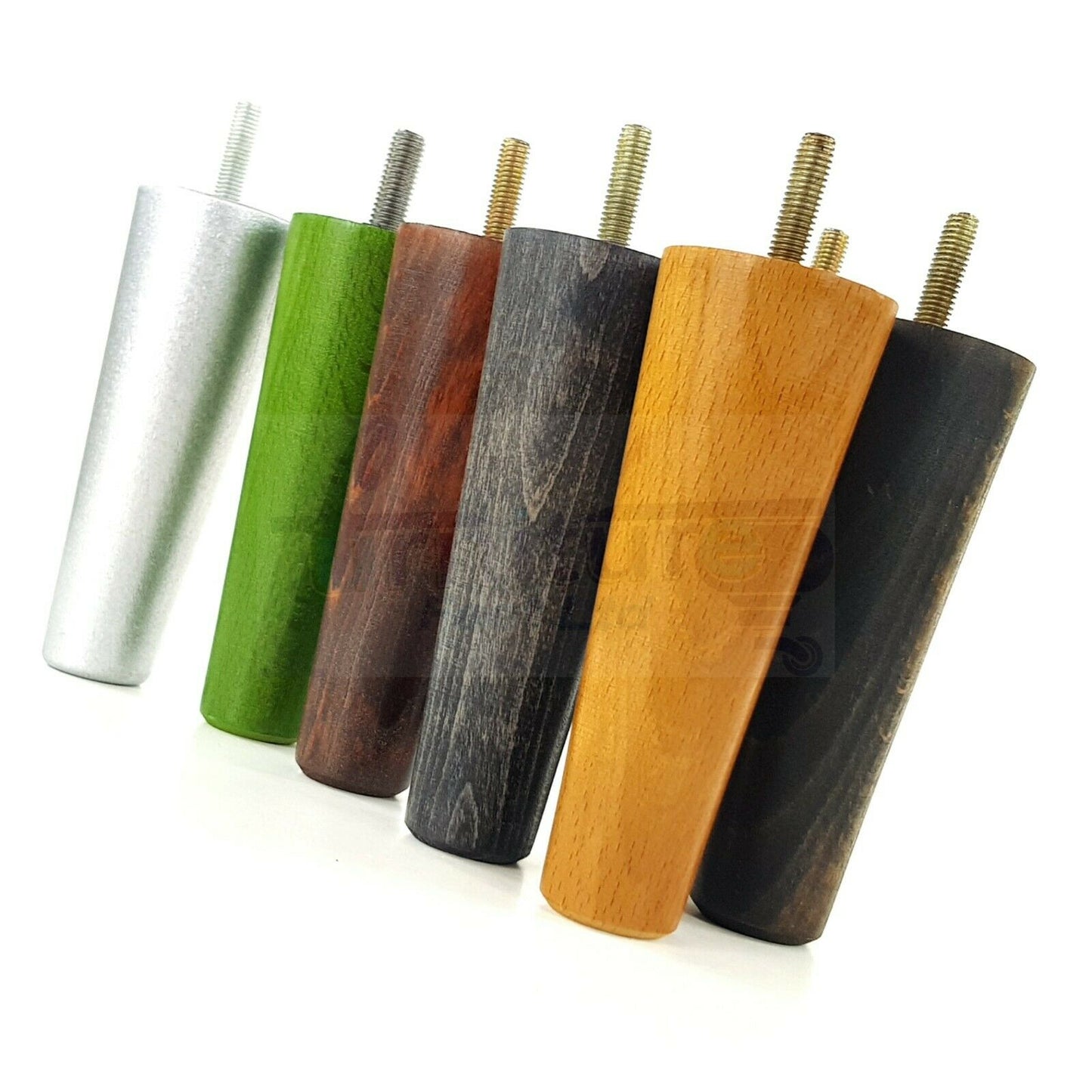 4 Solid Retro Wood Replacement Turned Furniture Chair Legs M8 Settee Sofa Feet 125mm High