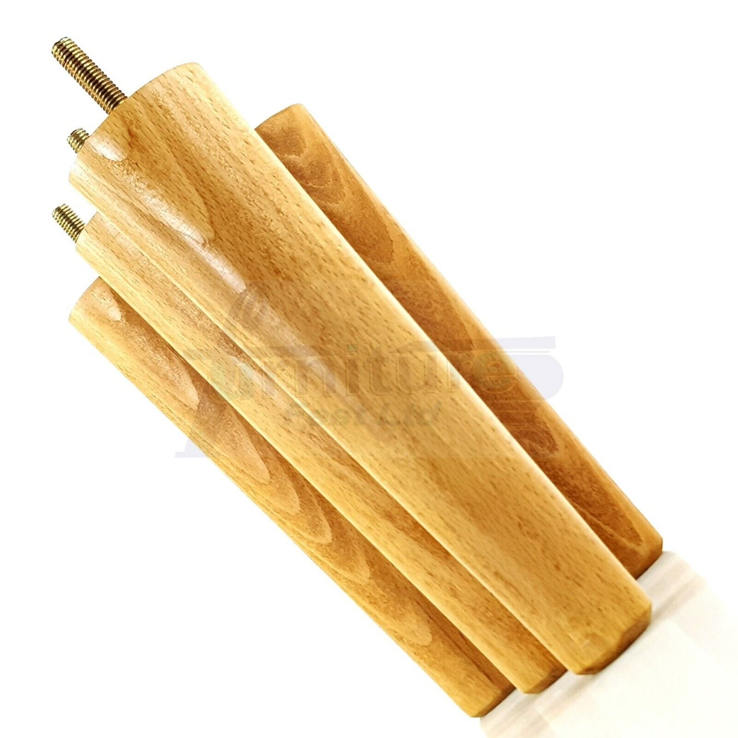 4 Retro Wood Replacement Furniture Chair Legs M8 Footstool Settee Sofa Feet 180mm High