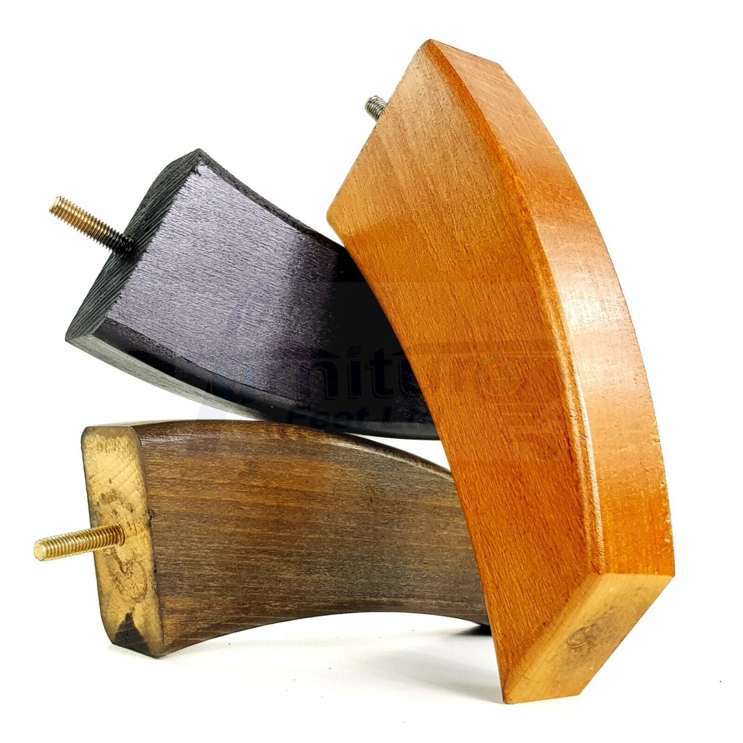 SET OF 4 WOODEN FURNITURE FEET 175mm HIGH REPLACEMENT SOFA LEGS 8mm Thread