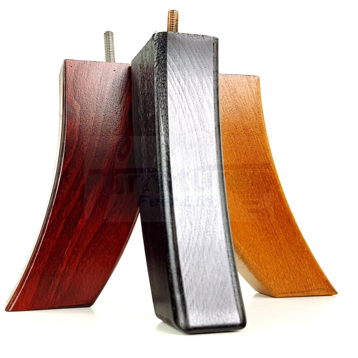 SET OF 4 WOODEN FURNITURE FEET 215mm HIGH REPLACEMENT SOFA LEGS 8mm Thread