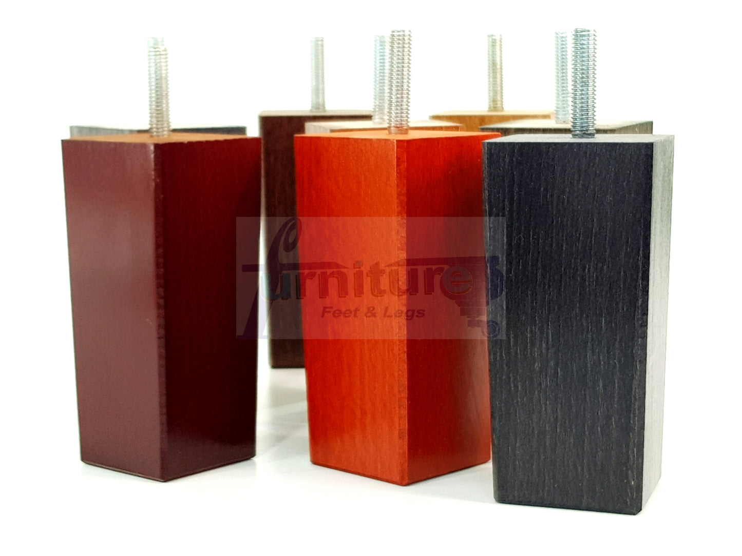 4 Wood Furniture Feet Replacement Legs 110mm High Chairs Stools Sofa Bed Settee & Cabinets M8