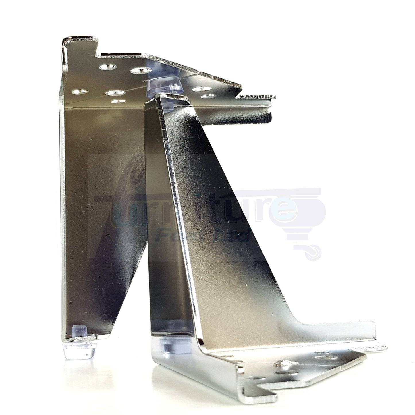4 Chrome Metal Furniture Legs 100mm High Feet Sofa Chair Cabinets Beds Stools Fix With Screws