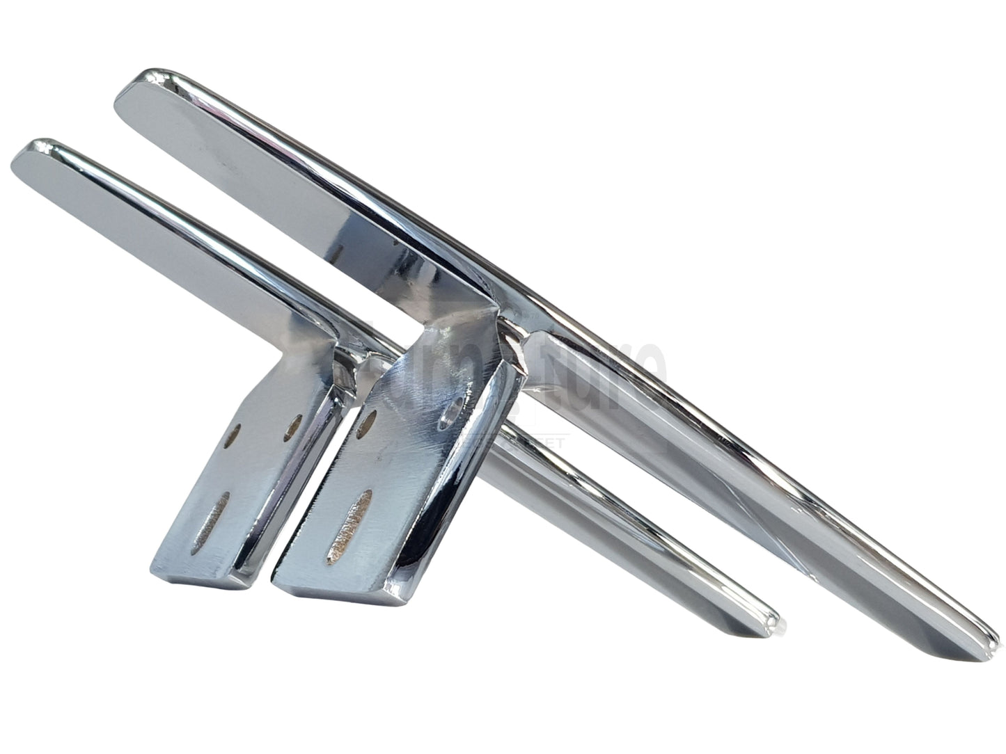 4 Chrome Furniture Settee Legs Cabinet Sofa Metal Feet 170mm High Chair Beds