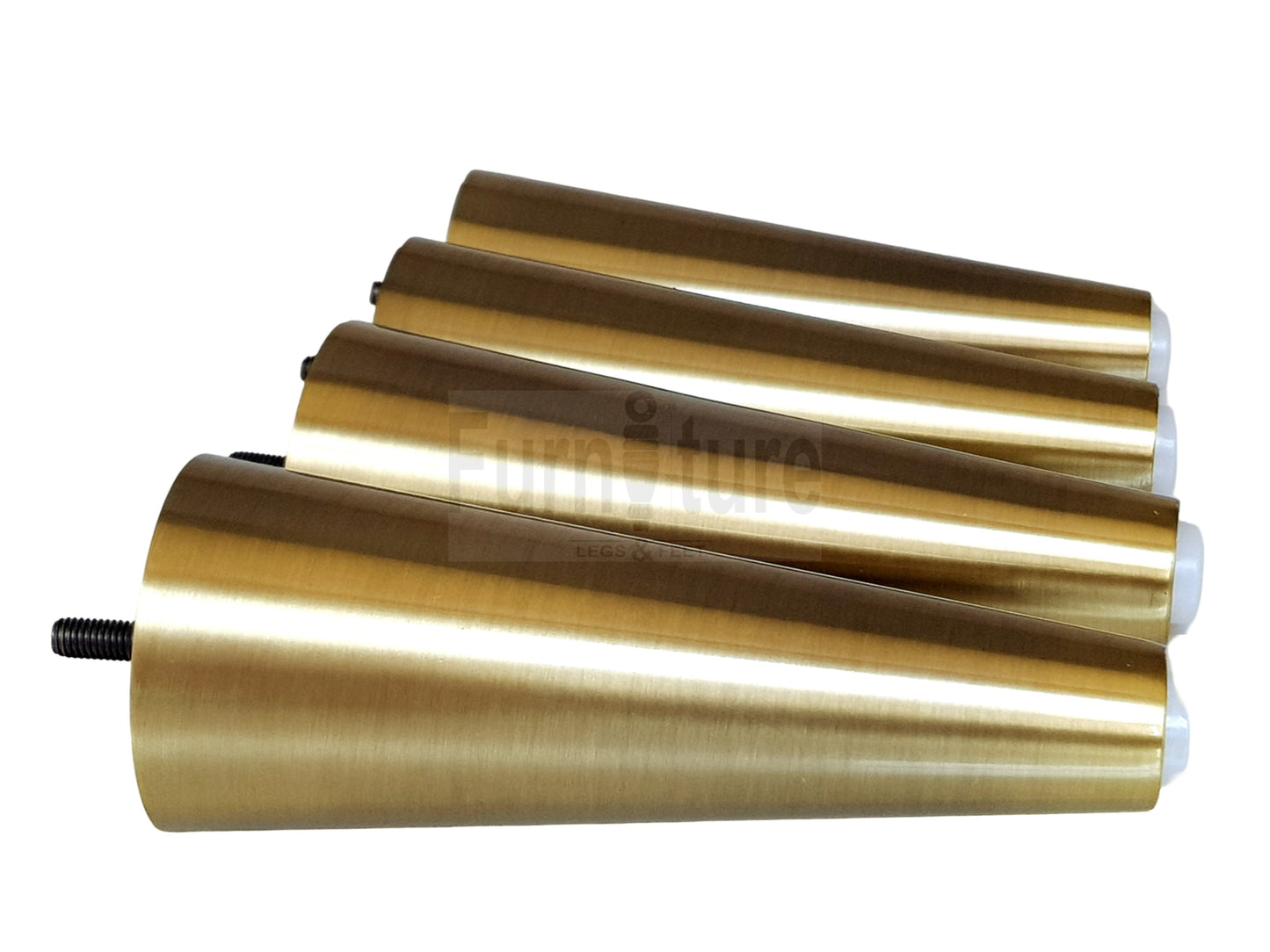 4x Metal Furniture Settee Legs Cabinet Sofa Feet 180mm High Chair Beds M8