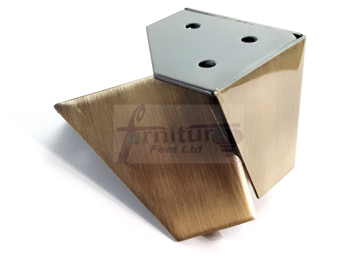 4 Brushed Brass Metal Legs 60mm High Replacement Feet Cabinet Sofa Chair Stool