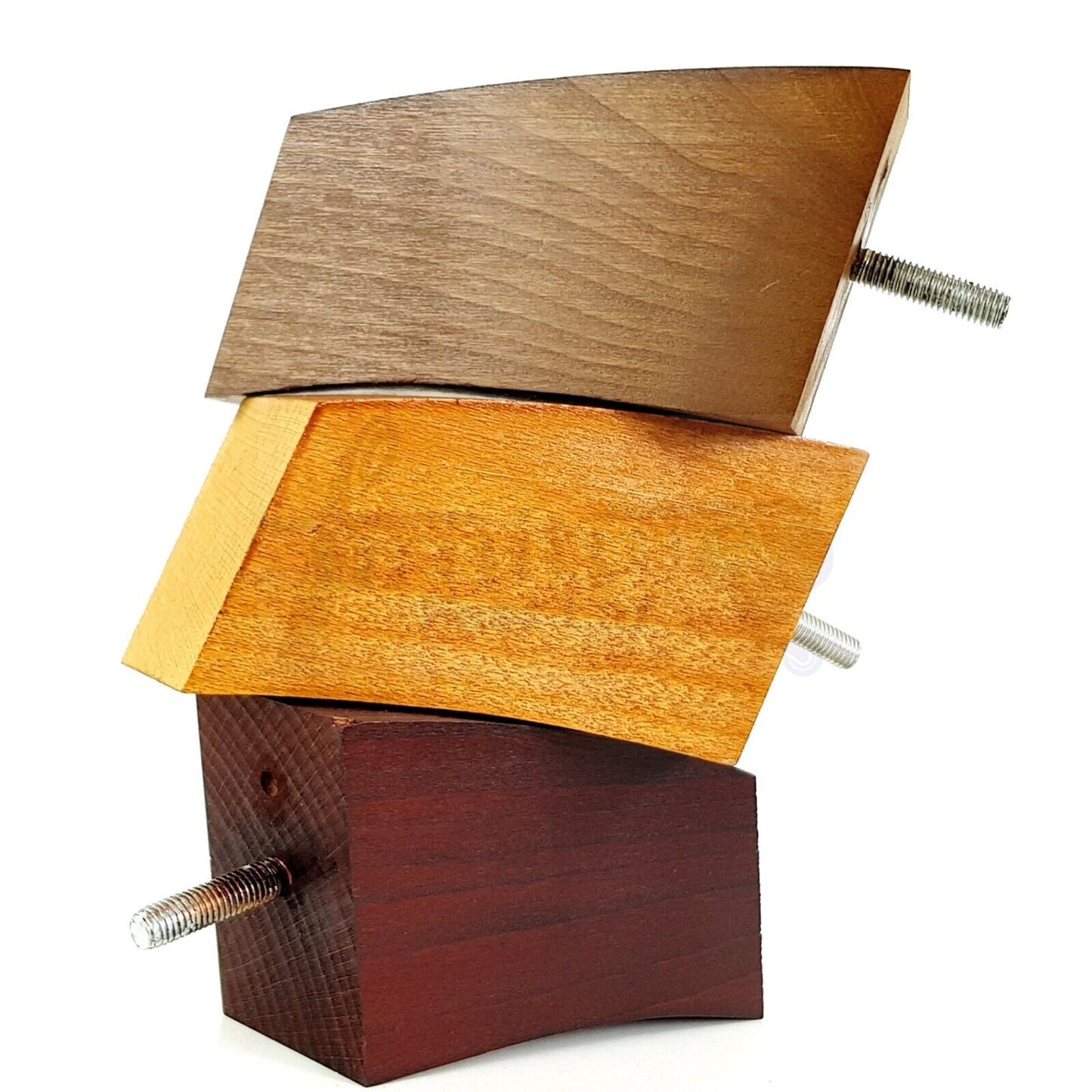 SET OF 4 WOODEN FURNITURE FEET 125mm HIGH REPLACEMENT SOFA LEGS 8mm Thread