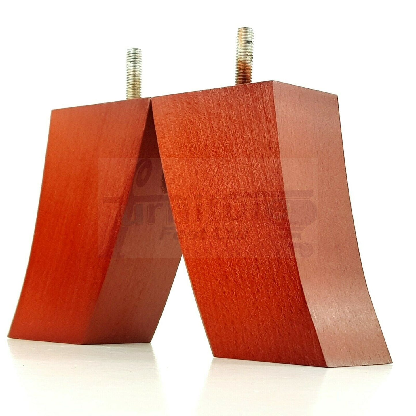 SET OF 4 WOODEN FURNITURE FEET 100mm HIGH REPLACEMENT SOFA LEGS 8mm Thread