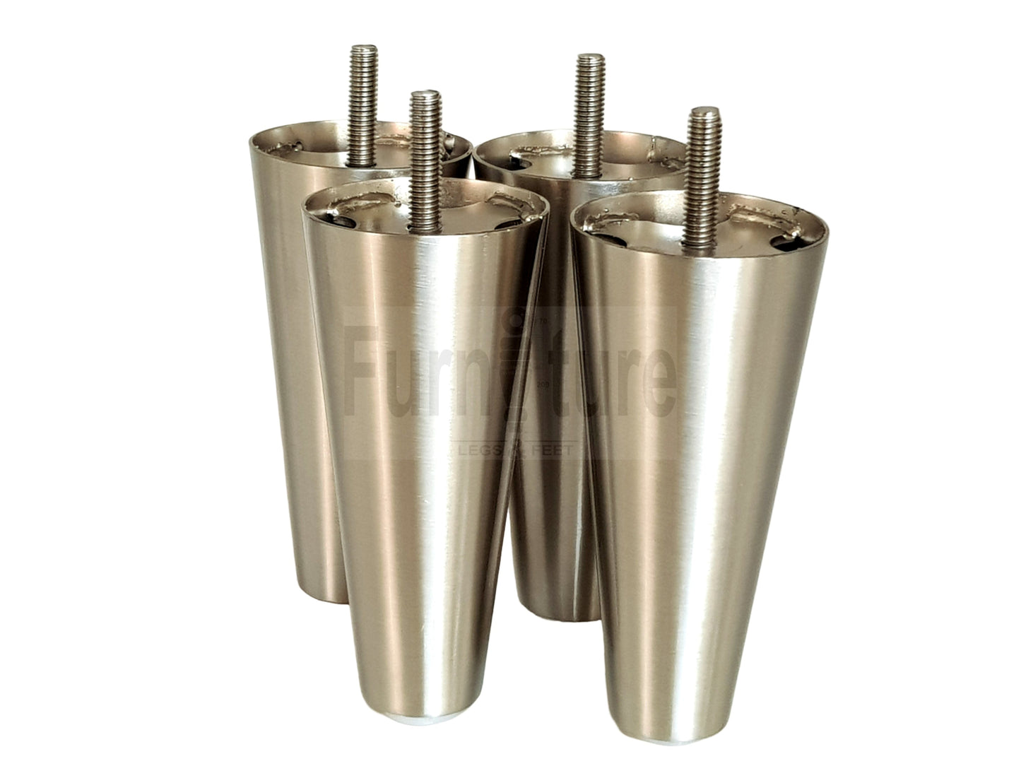 4x Metal Furniture Settee Legs Cabinet Sofa Feet 180mm High Chair Beds M8