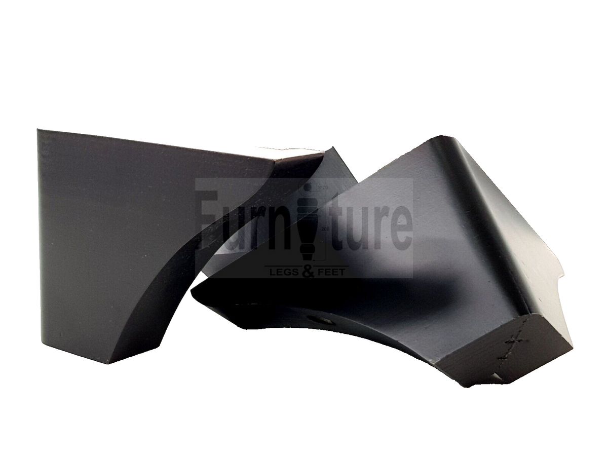 4x Wood Replacement Furniture Legs L Shape Corner Feet 110mm High