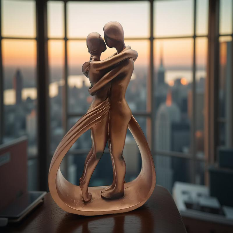 Unique Couple In A Embrace Everlasting Love A Symbol of Connection and Devotion Artistic Figure