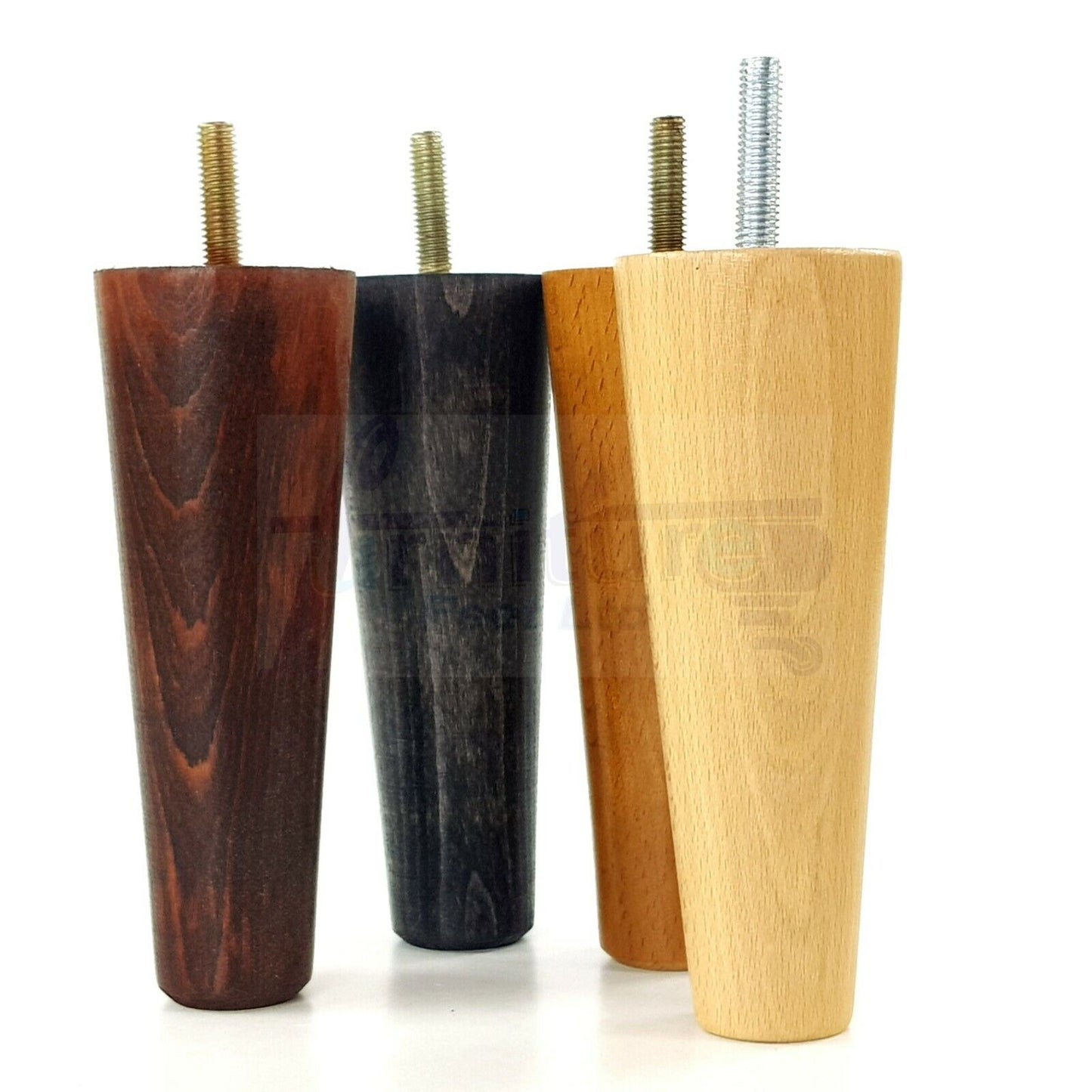 4 Solid Wood Replacement Furniture Chair Legs M8 Settee Sofa Feet 135mm High