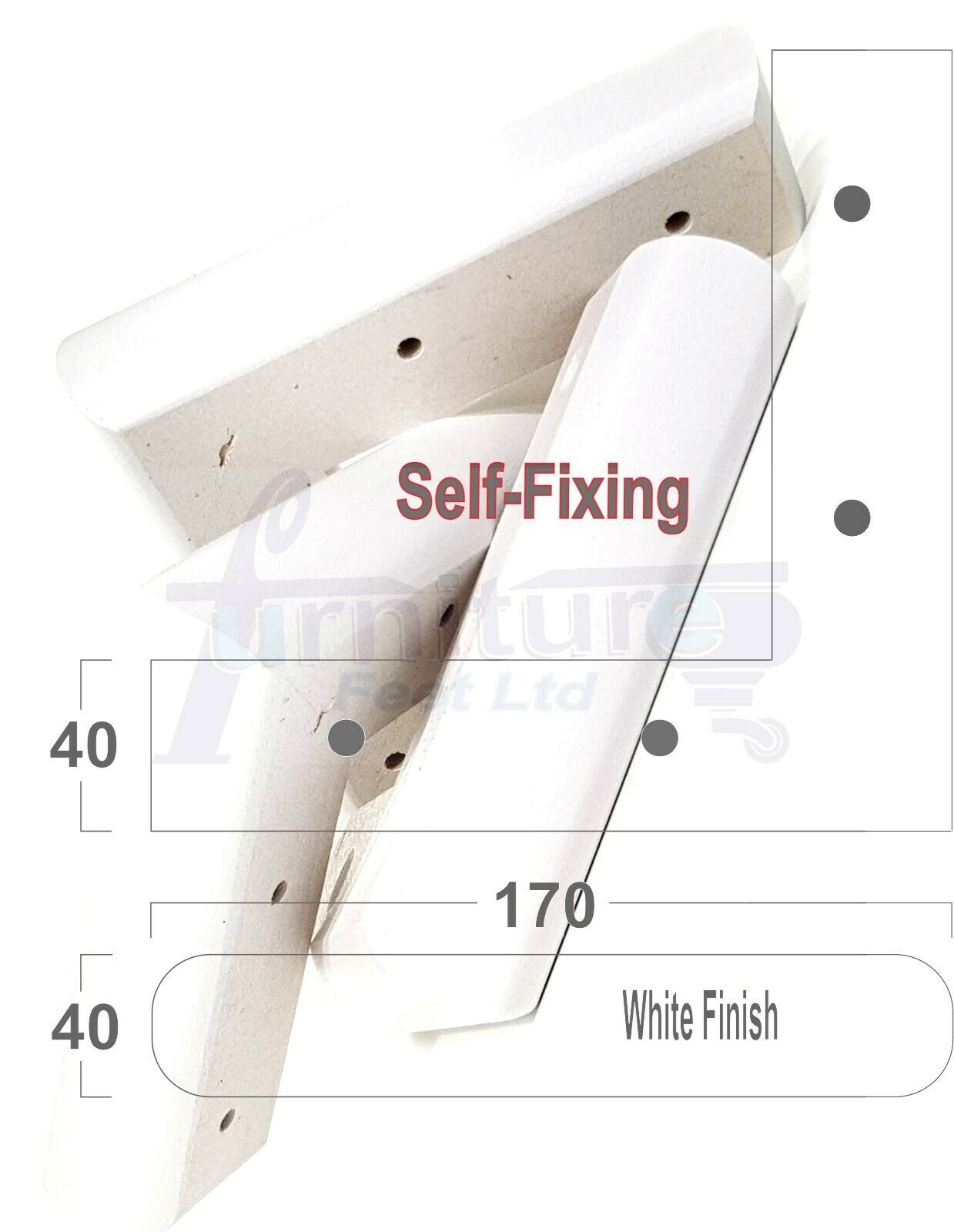 Set Of 4 Wooden Corner Furniture Feet 40mm High Replacement Sofa Chair Legs