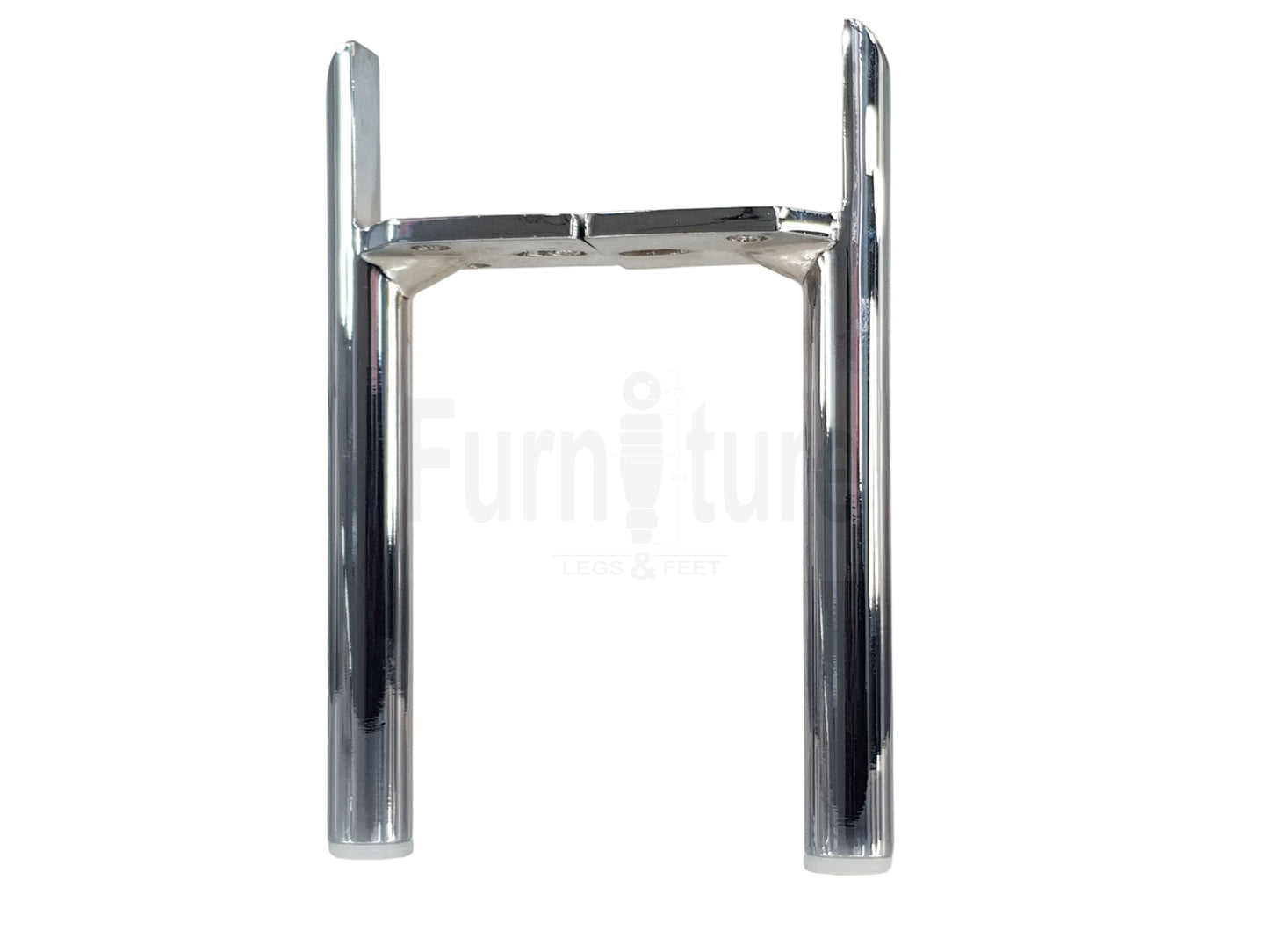 4 Chrome Furniture Settee Legs Cabinet Sofa Metal Feet 170mm High Chair Beds