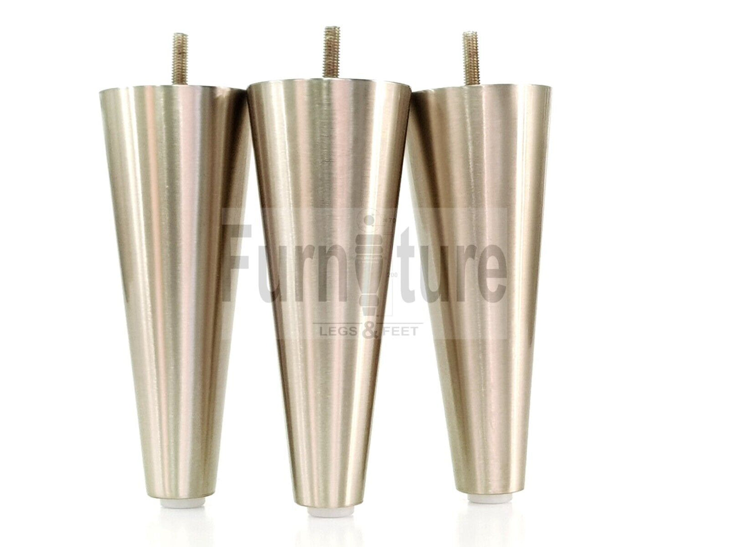 4x Metal Furniture Settee Legs Cabinet Sofa Feet 180mm High Chair Beds M8