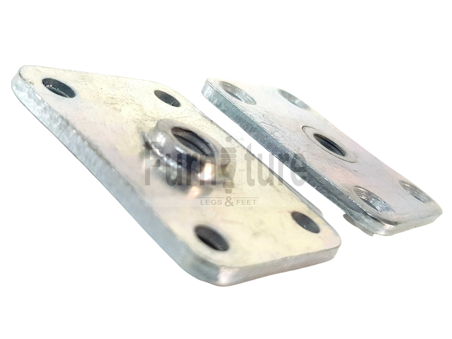 Furniture Fittings, Upholstery Fitting, Leg Fitting Nuts, Straight Fixing Plates x4